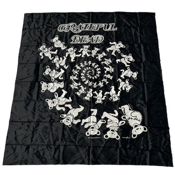 Vintage Grateful Dead Fabric Wall Hanging Banner 90s Poster Tapestry 40 x 45 In - Picture 1 of 6